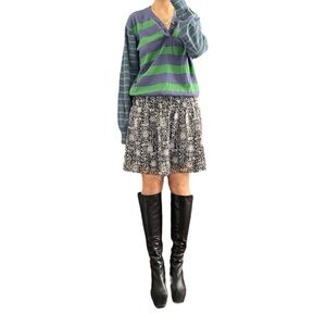 Paul Smith Jeans Men’s Cotton Striped Purple and Green Long Sleeve Size M